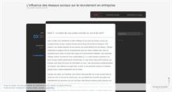 Desktop Screenshot of equipe45reseauxsociaux.wordpress.com