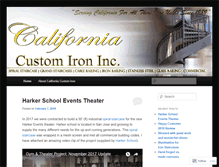 Tablet Screenshot of californiacustomiron.wordpress.com