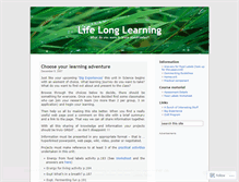 Tablet Screenshot of lifelonglearners.wordpress.com