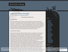Tablet Screenshot of halfkill.wordpress.com