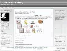 Tablet Screenshot of justzhaa.wordpress.com