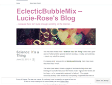 Tablet Screenshot of lucierose.wordpress.com