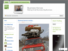Tablet Screenshot of businessheroes.wordpress.com