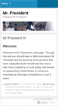 Mobile Screenshot of mrpresidentiv.wordpress.com