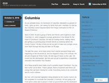 Tablet Screenshot of columbia2.wordpress.com