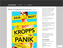 Tablet Screenshot of kroppsbild.wordpress.com
