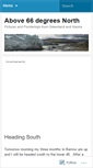 Mobile Screenshot of above66degreesnorth.wordpress.com