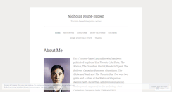 Desktop Screenshot of nicholashunebrown.wordpress.com