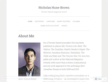 Tablet Screenshot of nicholashunebrown.wordpress.com