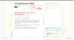 Desktop Screenshot of leprimavere.wordpress.com