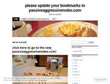 Tablet Screenshot of passiveaggressivenotes.wordpress.com