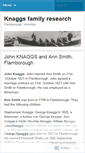 Mobile Screenshot of knaggsresearch.wordpress.com