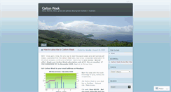 Desktop Screenshot of carbonweek.wordpress.com