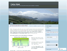 Tablet Screenshot of carbonweek.wordpress.com