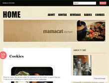 Tablet Screenshot of mamacatkitchen.wordpress.com