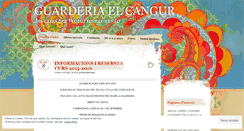 Desktop Screenshot of guarderiaelcangur.wordpress.com