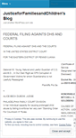 Mobile Screenshot of justiceforfamiliesandchildren.wordpress.com