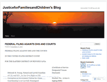 Tablet Screenshot of justiceforfamiliesandchildren.wordpress.com