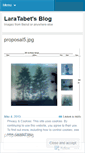 Mobile Screenshot of laratabet.wordpress.com