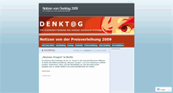 Desktop Screenshot of denktag.wordpress.com