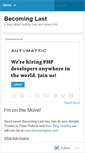 Mobile Screenshot of becominglast.wordpress.com