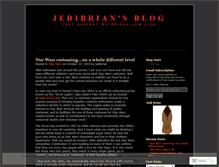 Tablet Screenshot of jedibrian.wordpress.com