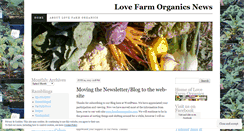 Desktop Screenshot of lovefarmorganics.wordpress.com