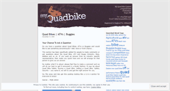 Desktop Screenshot of myquadbike.wordpress.com