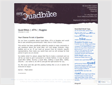 Tablet Screenshot of myquadbike.wordpress.com