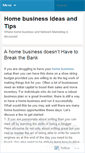 Mobile Screenshot of homebusinessworks.wordpress.com