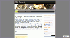 Desktop Screenshot of 1000diamonds.wordpress.com