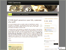 Tablet Screenshot of 1000diamonds.wordpress.com