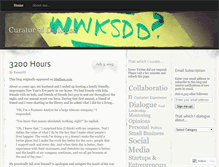 Tablet Screenshot of curatorofdialogue.wordpress.com