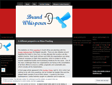 Tablet Screenshot of brandwhisperer.wordpress.com