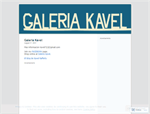 Tablet Screenshot of galeriakavel.wordpress.com