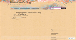 Desktop Screenshot of missvvnnee.wordpress.com