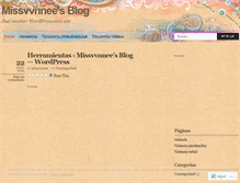 Tablet Screenshot of missvvnnee.wordpress.com