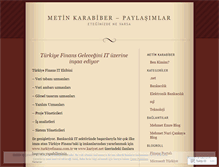 Tablet Screenshot of metinkarabiber.wordpress.com
