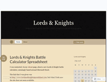 Tablet Screenshot of landkgame.wordpress.com