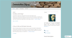 Desktop Screenshot of communicationsodyssey.wordpress.com