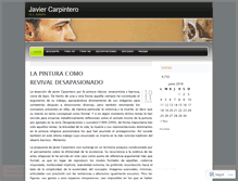 Tablet Screenshot of javiercarpintero.wordpress.com