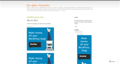 Desktop Screenshot of cipherchronicles.wordpress.com
