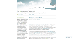 Desktop Screenshot of biodynamicnews.wordpress.com