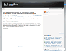 Tablet Screenshot of crumpledroom.wordpress.com