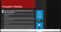 Desktop Screenshot of mangde.wordpress.com