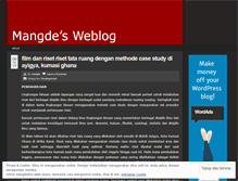 Tablet Screenshot of mangde.wordpress.com