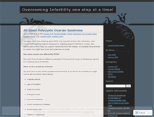 Tablet Screenshot of overcominginfertility.wordpress.com