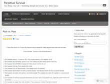 Tablet Screenshot of perpetualsurvival.wordpress.com