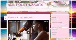 Desktop Screenshot of ambitiousthoughts.wordpress.com