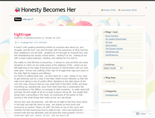 Tablet Screenshot of honestybecomesher.wordpress.com